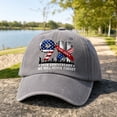 thumbnail image 6 of JULMCOMO 9/11 25th Anniversary Washed Cotton Baseball Cap We Will Never Forget Remember Patriotic Hat American Flag 2001‑2026 Hat for Men Women Gray, 6 of 7