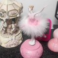 thumbnail image 2 of Ballerina Music Box Dancing Girl Swan Lake Carousel with Feather for Birthday Gift, 2 of 5