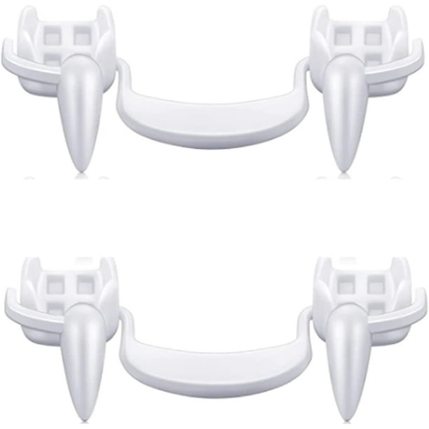Pares de dientes de vampiro retráctiles, dientes falsos, colmillos de vampiro de Halloween, dientes de vampiro reutilizables para niños, adultos, carnaval de Halloween, fiestas, juegos de rol