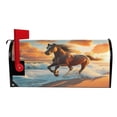 thumbnail image 3 of Ryvnso Mailbox Cover Horse Running on Beach Magnetic Mailbox Wrap Standard Size 21x18 Inch, 3 of 8