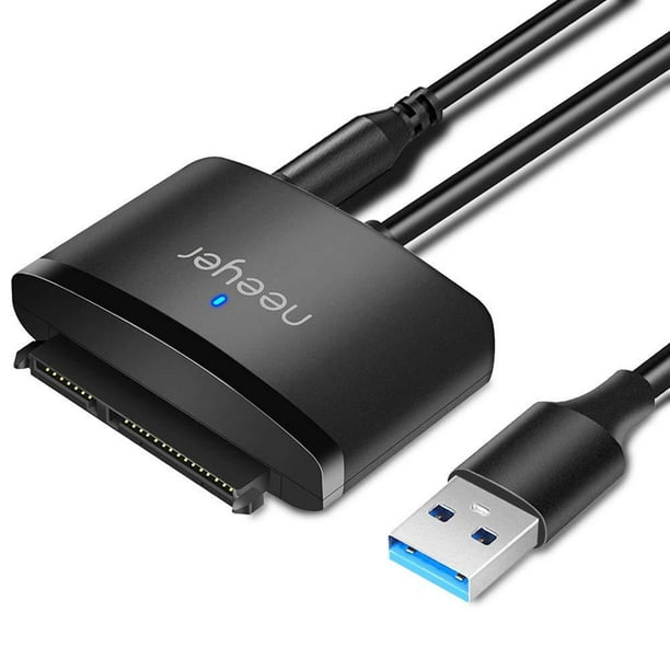 SATA to USB 3.0, Neeyer SATA III Hard Drive Adapter Cable for 3.5/2.5 Inch HDD/SSD with 12V/2A