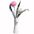 thumbnail image 1 of pink Florero de cerámica blanco del brote de la mano para la tabla decorativa del arreglo floral de Hhydroponic, 1 of 5