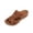 20#Brown, variant on Women's Cutout Metal Accent Wedge Slide Sandals, Open-Toe Bohemian Platform Slip-On Summer Slippers