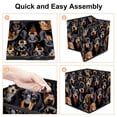 thumbnail image 4 of Dachshund Large Capacity Foldable Storage Basket Toy Box with Handle, 10.8"x10.5"x10.6, 4 of 6