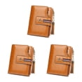 thumbnail image 2 of Qarigey Cartera de cuero para mujer, monedero plegable para cambio de dinero, tarjetero para compras, crédito, débito, bolsa de transporte, Type1 NO1, 2 of 6