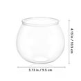thumbnail image 4 of MesaSe 2 Pcs Bol à Poisson Rond Aquariums Vase Transparent Bols Bols de Lierre Ronds Stations de Propagation, 4 of 6