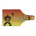 thumbnail image 1 of Flower Landscapes Cutting Board, Silhouette of a Japanese Sakura Tree, Decorative Tempered Glass Cutting and Serving Board, in 3 Sizes, by Ambesonne, 1 of 2