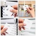thumbnail image 2 of 20 piezas de etiquetas para cortinas de ventana, persianas verticales resistentes, láminas para persianas, reparación vertical de ventanas, láminas blancas Pom, 2 of 6
