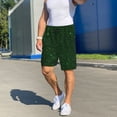 thumbnail image 6 of Sikiie Emerald Green Sparkling Mens Pajama Shorts, Lightweight Lounge Pant with Pockets Soft Sleep Pj Shorts for MenMedium, 6 of 6