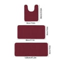 thumbnail image 4 of Zvmxot Bathroom Rugs Bathroom Non-slip Absorbent Foor Mat 3 Set Door Mats Bedroom Door Mats Household Carpet Bathroom Door Mats,, 4 of 8