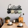 thumbnail image 3 of Coffee Mug Holder Wall Mounted,Coffee Bar Decor Sign,Coffee Cup Rack Holds,Coffee Sign Hanger,Coffee, 3 of 5