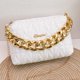 thumbnail image 1 of Bolso de mano con forma de diamante para mujer, bolso cuadrado pequeño con textura, bolso tipo almohada, bolso con cadena, 1 of 6