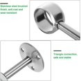 thumbnail image 3 of GHSDFBB 10 Pcs Support de Tringle à Rideau de Plafond 1 1/4 Pouce Supports de Tringle de Placard en Acier Inoxydable Supports de Tringle de Douche en Métal, 3 of 7