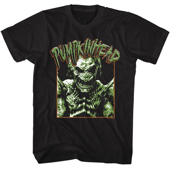 Pumpkinhead Photo And Logo Black Adult T-Shirt S