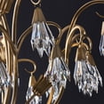 thumbnail image 6 of Allegri 040377-Fr001 Tulipani 8 Light 38" Wide Crystal Empire Chandelier - Winter Brass, 6 of 7