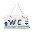 thumbnail image 2 of Letrero De Madera Para El Baño De Estilo Mediterráneo, Colgante Para La Puerta, Para Decorar La Pared De Casa, Playa Costera, 2 of 6
