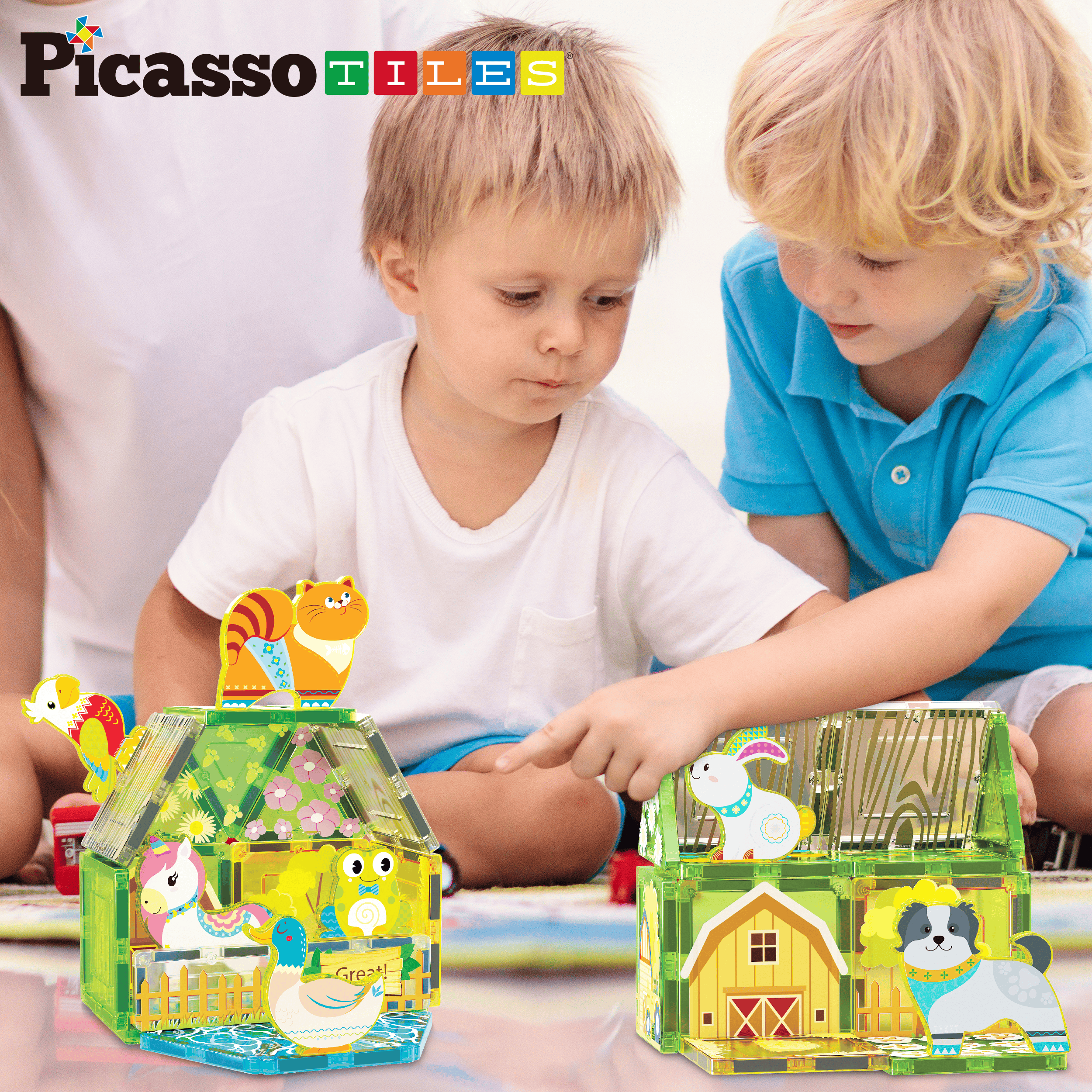 PICASSO TILES Magnetic Tiles Farm Theme, 26 Pieces, Ages 3+ photo 5