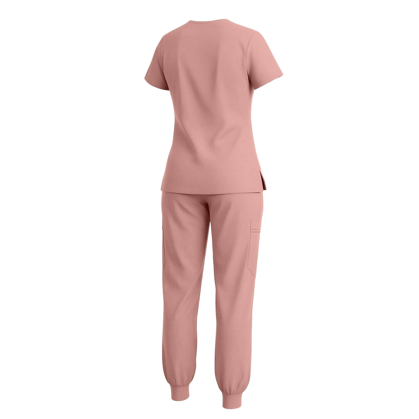 Scrubs for Women Set V-Neck Scrub Top Stretch Jogger Pants Stretchy Scrub Set Womens Workwear Nursing Uniform
