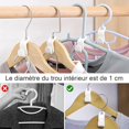 thumbnail image 3 of (White)64 Pieces Hanger Hooks Connecting Hooks for Hangers Hanging Hook Connector Mini Cascading Hangers Space Saving in Closets, 3 of 5