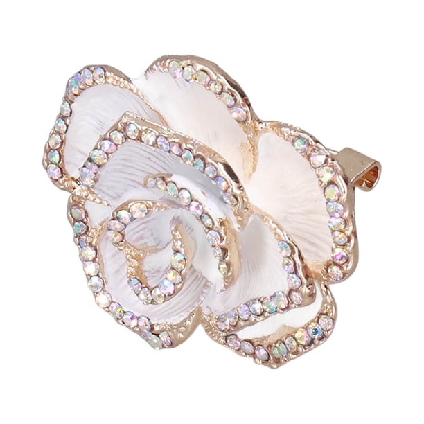 Alfileres de ropa, alfiler de broche con forma de camelia, alfiler de broche para decoración de ropa, multifuncional