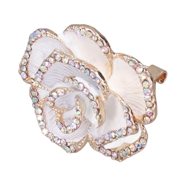 Alfileres de ropa, alfiler de broche con forma de camelia, alfiler de broche para decoración de ropa, multifuncional