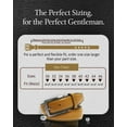 thumbnail image 2 of Genuine Leather Dress Belts For Men - Mens Belt For Suits, Jeans, Uniform With Single Prong Buckle - Designed in the USA, 2 of 6