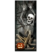 Skeleton Door Cover Decoration, Multicolor, 30" x 70", Halloween by Way To Celebrate