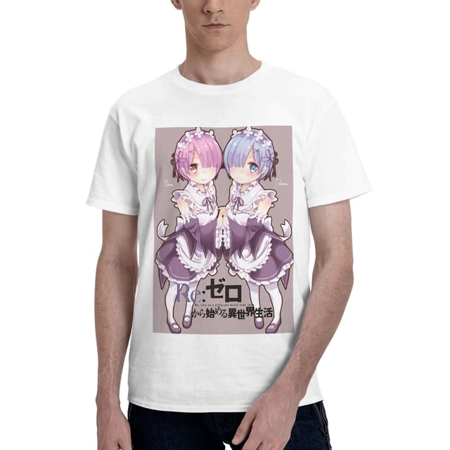 Camiseta de Manga Corta para Hombres Re:Zero