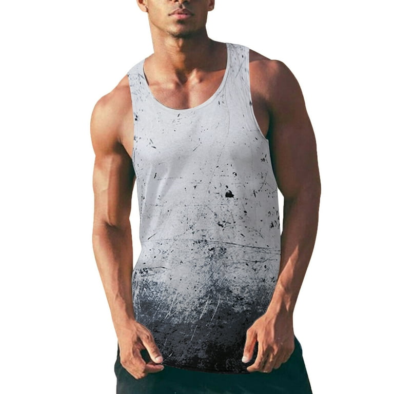 TOWED22 Sleeveless Hoodie Men,4th of July Shirts Mens Muscle Tank