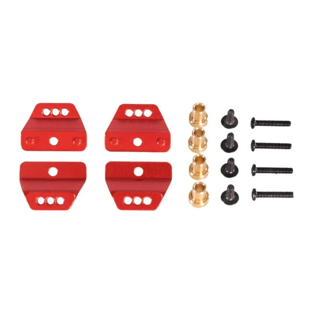 Yinanstore Shock Absorber Brackets Mount Kit RC Accessories 1/12 Sturdy Front and Rear Metal Upgrade Kit Body Mounts for MN78 LC79 MN168 Red