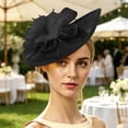 thumbnail image 6 of SAWOBUUN Women Elegant Fascinator Hat Vintage Floral Mesh Headpiece, 6 of 6