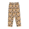 thumbnail image 6 of Uemuo Cute Dogs Head Pattern Women's Wide Leg Palazzo Lounge Pants with Pockets Light Weight Loose Comfy Casual Pajama Pants-XX-Large, 6 of 9