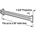 thumbnail image 2 of Aluminum Swinging Screen Door Push Bar, 2 of 2