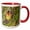 Red/White, variant on 3drose, Tanzania. Red and Yellow Barbet, Tarangire Np-af45 Rbe0237 - Ralph H. Bendjebar, 11oz Magic Transforming Mug