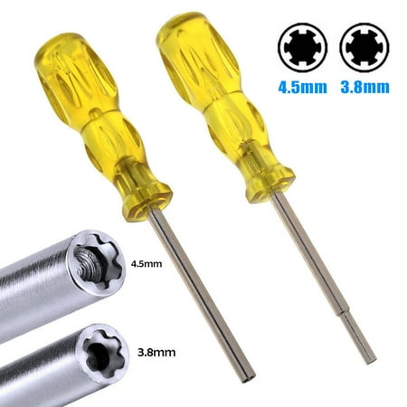 Starrett Steel Screwdriver - TSV 3.8mm + 4.5mm Security Screwdriver Bit Set Cr-V Steel Screw Driver Repair Tools Open for NGC N64 SFC NES SNES Super Nintendo 64 Cartridges & Systems (1 pack (3.5mm+4.5mm))