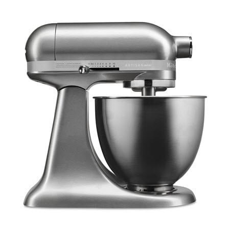 KitchenAid Artisan Mini 3.5 Quart Tilt-Head Stand Mixer, Contour Silver (Best Rated Kitchenaid Stand Mixer)