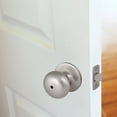 thumbnail image 4 of Design House Cambridge Privacy Single Bed and Bath Door Knob, Satin Nickel, 4 of 19
