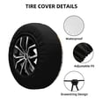 thumbnail image 4 of Bingfone Thanksgiving Truck Spare Tire Cover Weatherproof Universal Wheel Protectors For Rv Camper Travel Trailer Suv Truck-16 Inch, 4 of 9