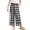 Black, variant on Girls Buffalo Plaid Wide Leg Pants Elastic Waistband Loose Fit Trendy Casual Trousers with Pockets for School Pants for Girls