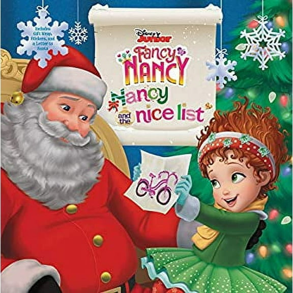 Pre-Owned Disney Junior Fancy Nancy: Nancy and the Nice List: A Christmas Holiday Book for Kids (Hardcover) 0062843796 9780062843791