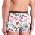 thumbnail image 4 of Men's Boxer Briefs, hilarious Postmark Pattern Soft Comfy Mens Underwear Boxer Briefs Breathable With Widen Waist, 4 of 7