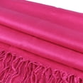 thumbnail image 2 of TZ Promise Women Hot Pink Pashmina Shawl and Wrap Soft Solid Color Scarf with Fringes, 2 of 5
