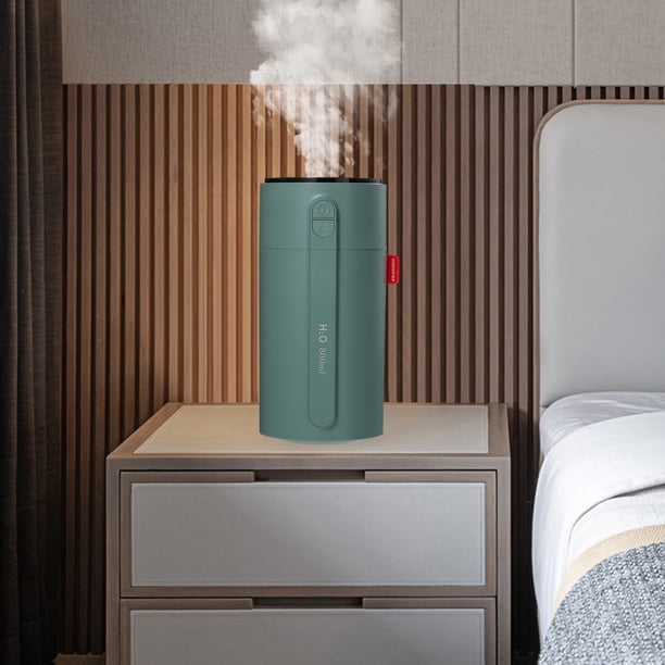 Fiudx Decoración del hogar Humidificador de niebla pulverizadora de dos cabezales con detección inteligente Tanque de agua de 1 l Humidificadores silenciosos para dormitorios Habitaciones grandes Hum