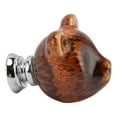 thumbnail image 2 of Bear Door Knob, Decorative 6PCS Zinc Alloy Ceramic Bear Head Drawer Handle  For Bedroom, 2 of 8