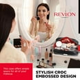 thumbnail image 5 of REVLON Croc Embossed Makeup Pouch, Makeup Organizer Bag & Travel Case for Women, Onyx, 5 of 7