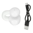 thumbnail image 1 of Auriculares Bluetooth con clip, elegantes mini auriculares estéreo HiFi con cancelación de ruido, de oído abierto, para deportes, música y llamadas, color blanco., 1 of 14