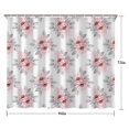 thumbnail image 5 of Pioneer Flower Floral Print Pattern Shower Curtain 84"x72", Bathroom Decorative Shower Curtain Set with 12 Hooks, Waterproof Washable, 5 of 6