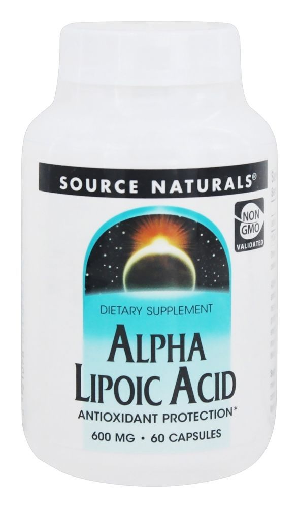 Source Naturals Alpha Lipoic Acid 600 mg. 60 Capsules