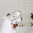 thumbnail image 5 of for AirPods 2nd/1st Gen Case with Keychain,Cute Clear Black Flower Floral Protective Earphone Cover Case,Soft Transparent TPU for AirPods 2 1 Case Women Girl, 5 of 14