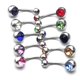 thumbnail image 4 of 10 Uds. Anillos para ombligo de cristal de acero quirúrgico, piercing para el ombligo, joyería para el cuerpo naval, 4 of 5